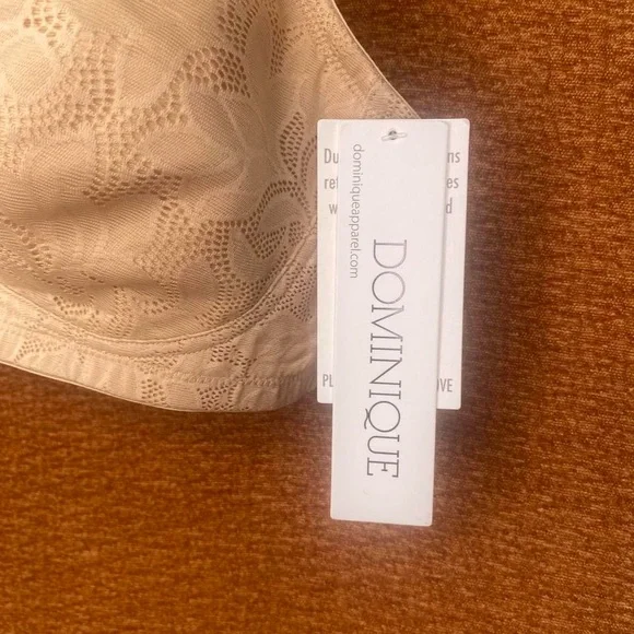 NWT Dominique Adjustable Wireless Unpadded Bra in Mocha, Size 36C. - Picture 3 of 4